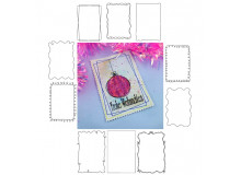 ADVENTSKALENDER 22. Dezember - Stickserie - ITH Postkarte Doodle Rahmen Vol. 2